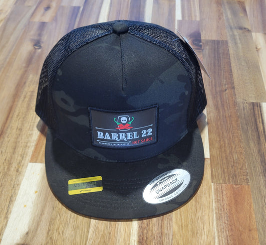 Dark Camo Barrel 22 Hat